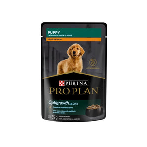 Alimento Húmedo Cachorro Optigrowth Pollo en Salsa 85gr.