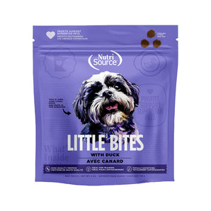 Premio para perros NutriSource Pure Vita Little Bites with Duck Treat 6 onz.