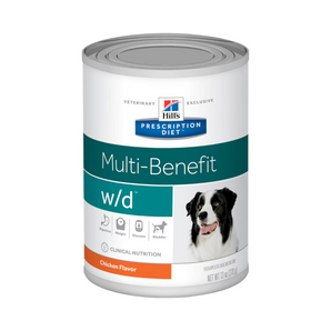 Alimento húmedo para perro Prescription Diet W/D Multi-Benefit, Lata 13 onz