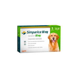 Simparica (Sarolaner) 80 mg (1 Tableta 20 a 40 kg)