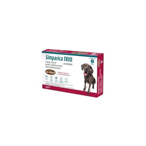 Simparica Trio Brown de 72 mg (40-60 kg por 3 Tabletas)