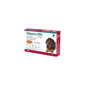 Simparica Trio Caramel de 12 mg (5-10 kg por 1 Tableta)