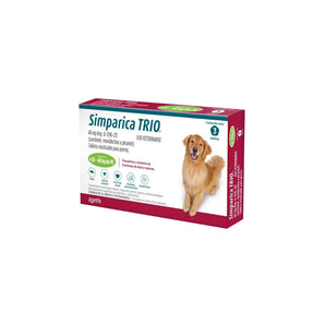 Simparica Trio Green de 48 mg (20-40 kg por 3 Tabletas)