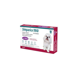 Simparica Trio Purple de 6 mg (2.5-5 kg por 3 Tabletas)